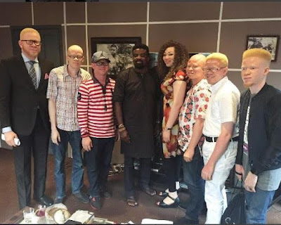 000 Kunle Afolayan auditions 7 albinos for a movie project