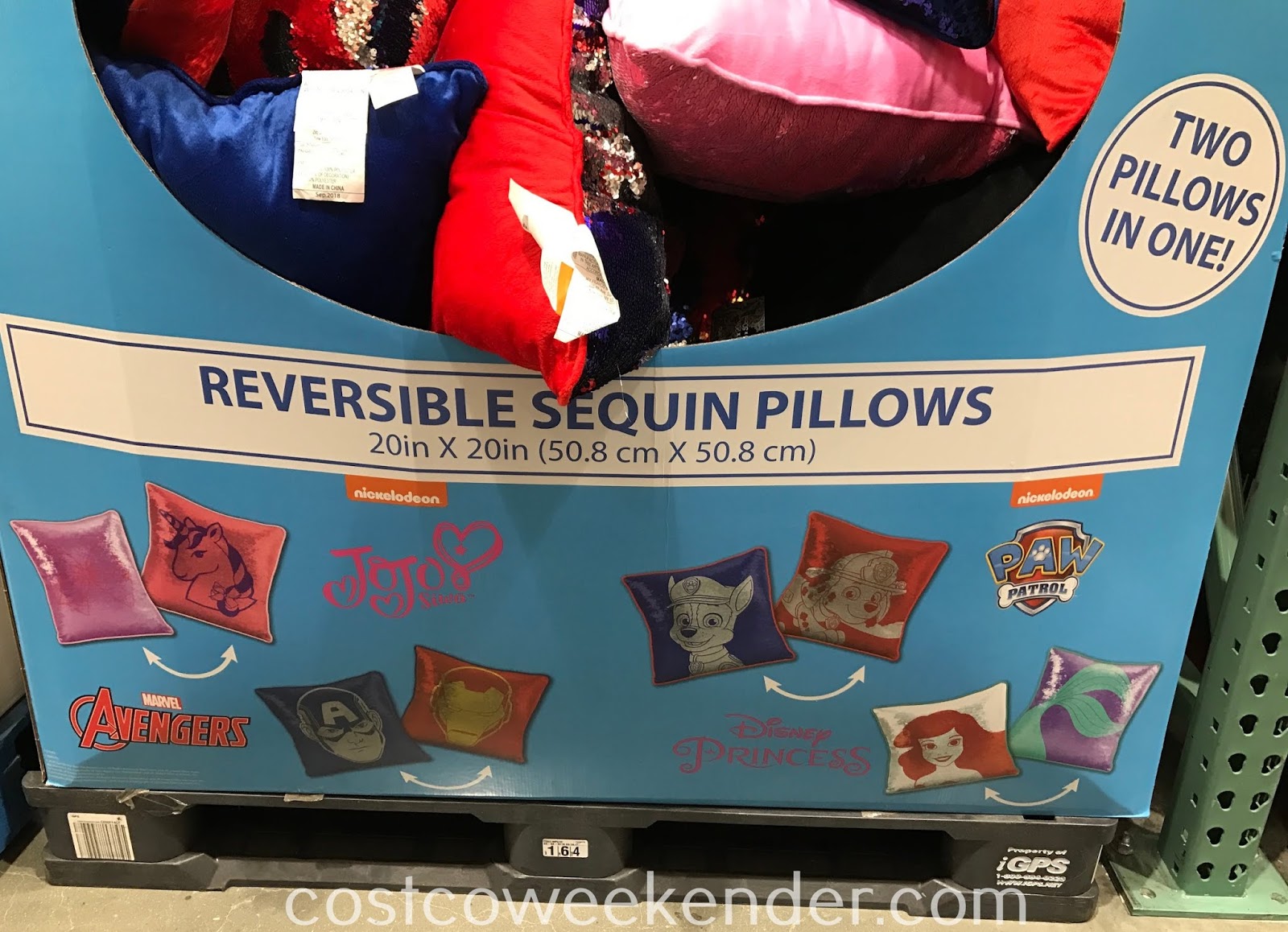 Reversible Sequin Pillow Costco Weekender