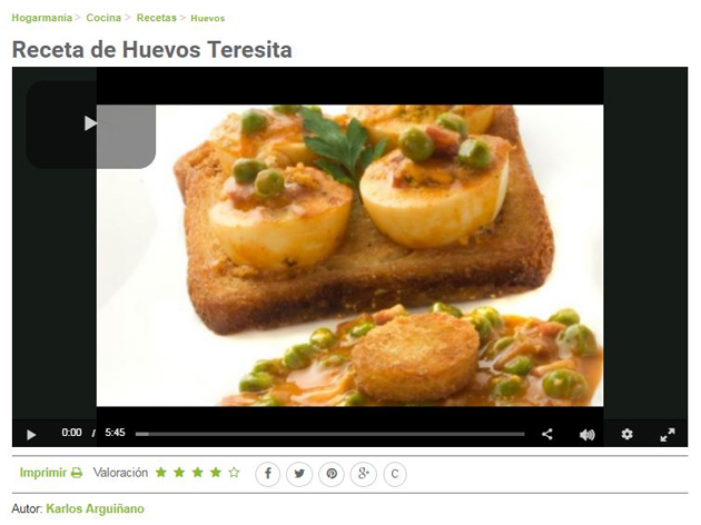 Huevos rellenos en salsa estilo Teresita