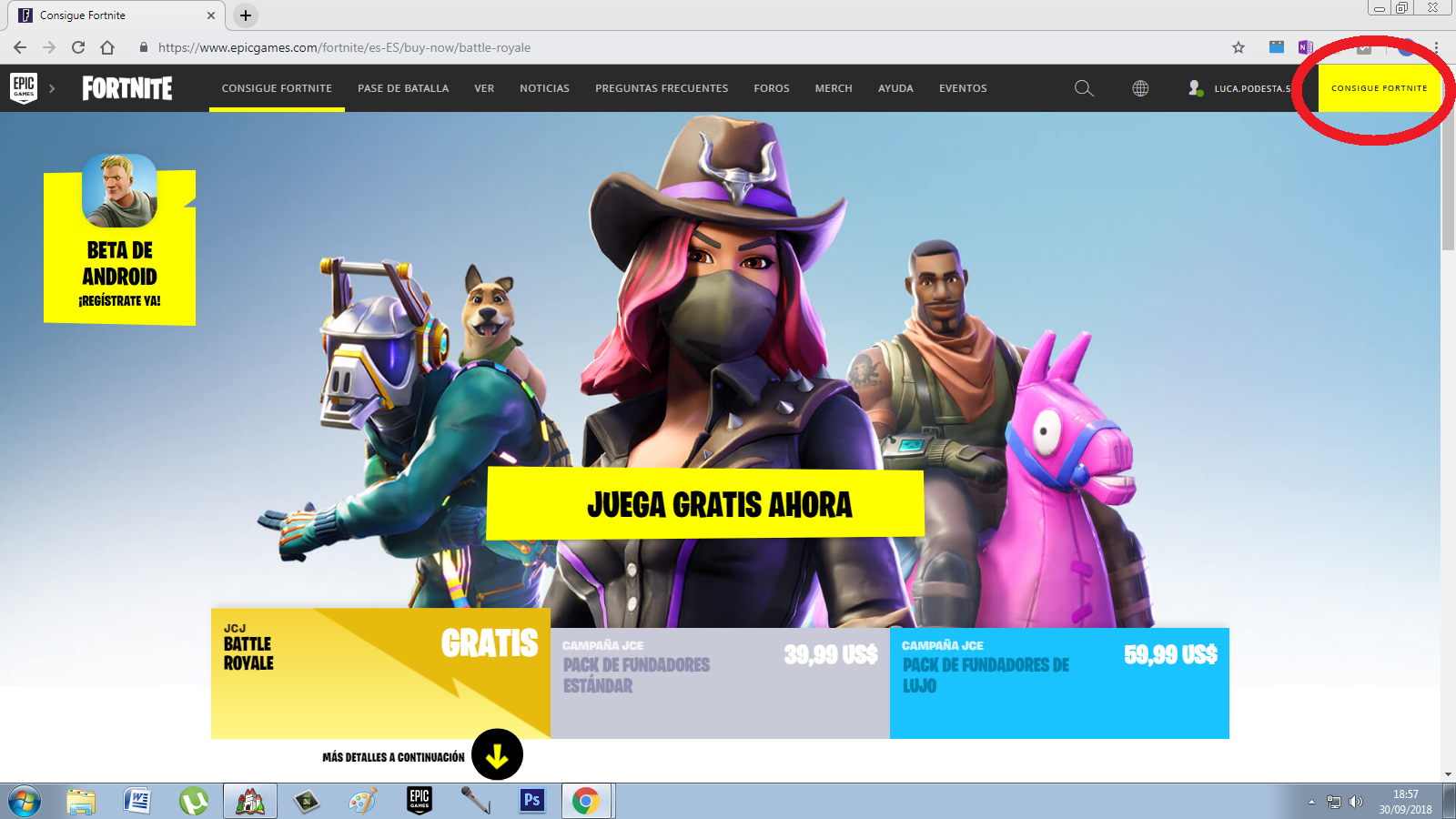Como descargar Fortnite para PC FUNCIONAL 2018