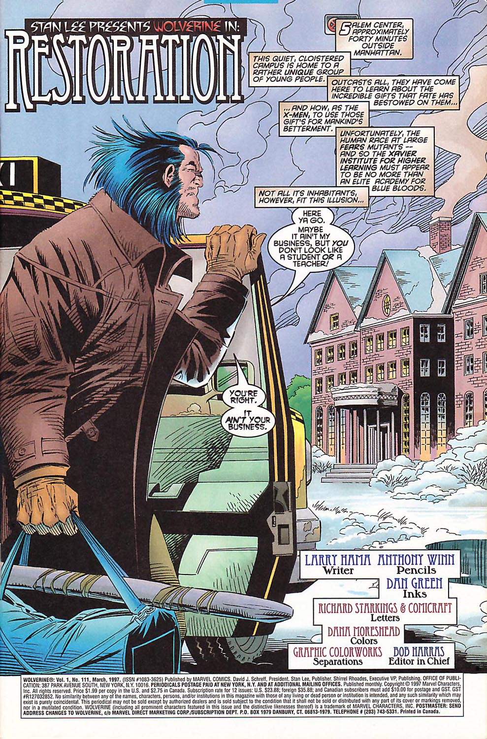 Read online Wolverine (1988) comic -  Issue #111 - 2