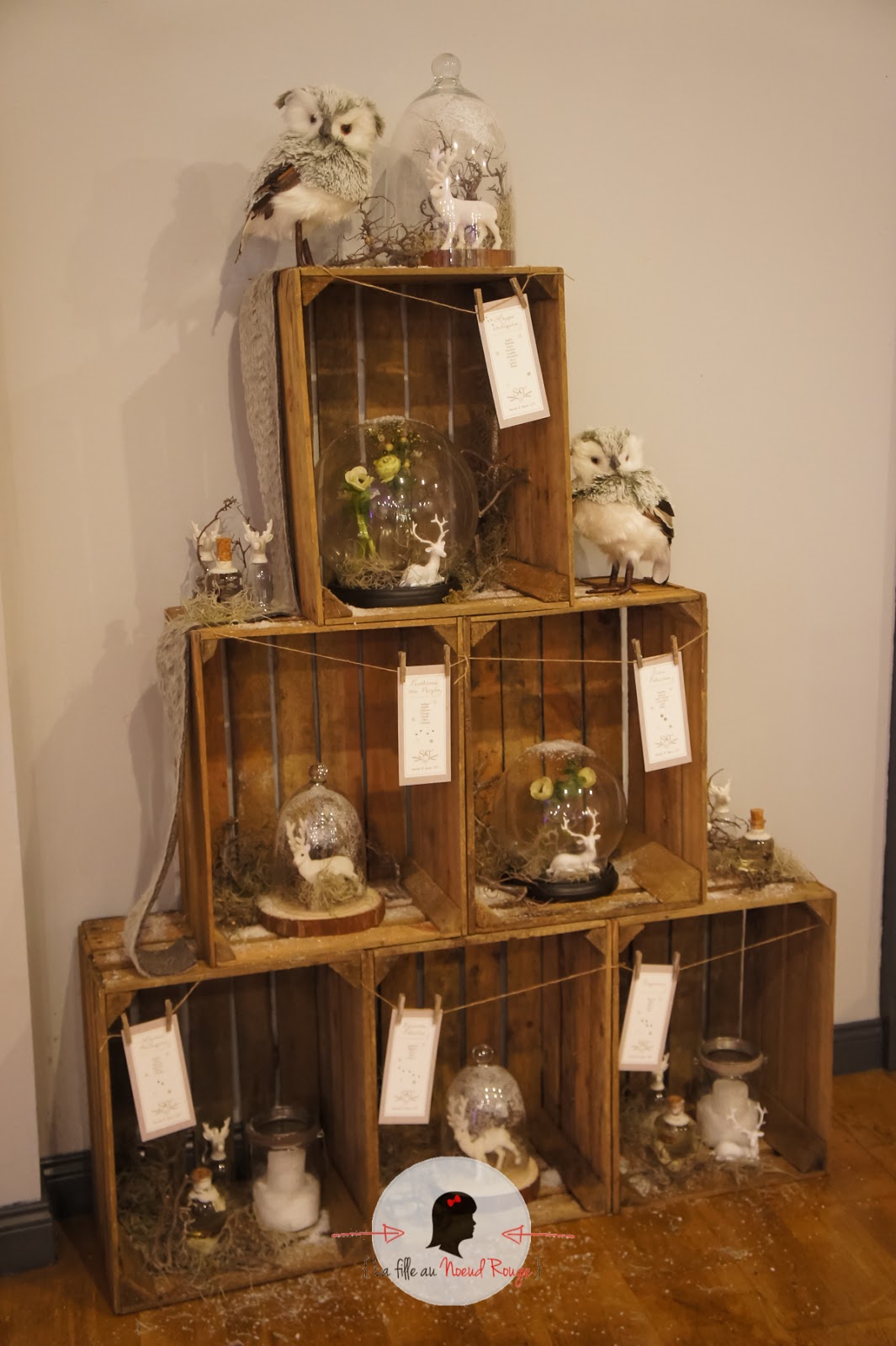 Décoration mariage de S&T sur le doux thème de l'hiver