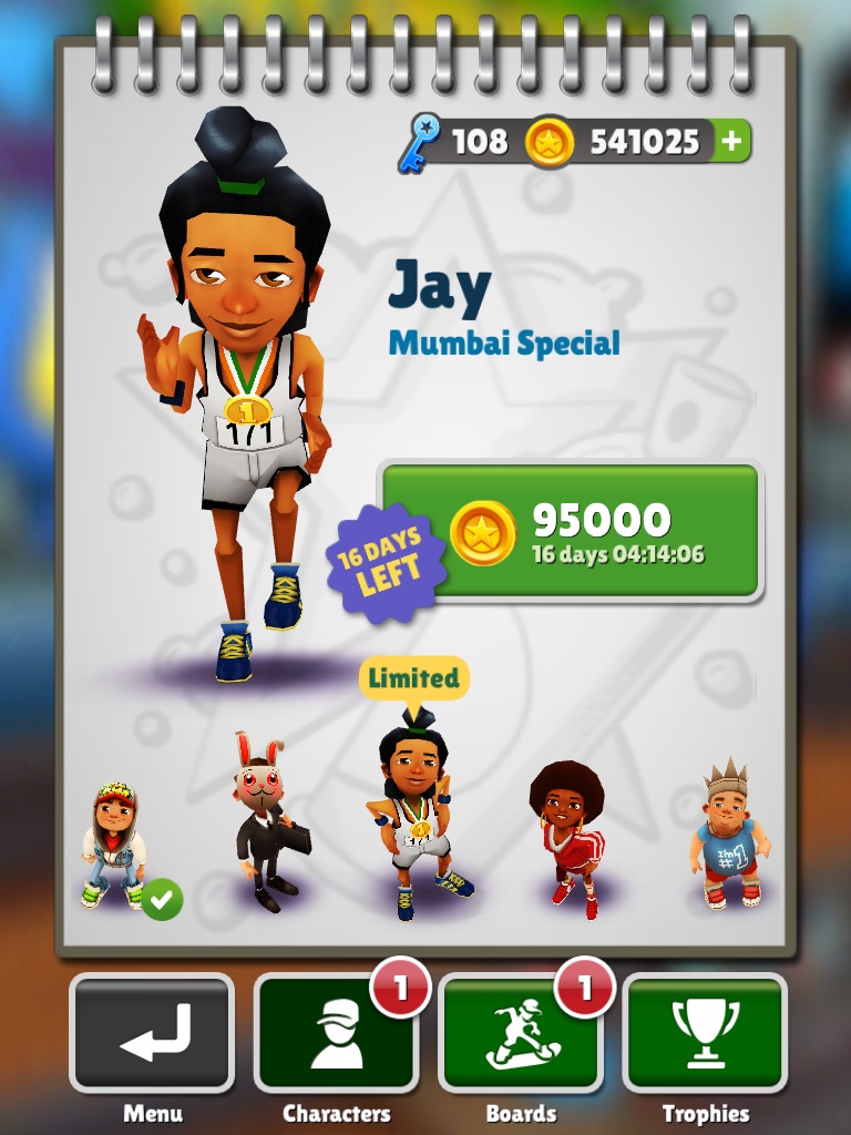 Subway Surfers Mexico City Character, Board, and Outfit Unlocking