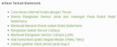 Contoh related posts