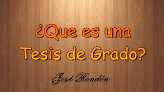 ¡Ponte pila! Ten claro que es una tesis. No es un libro lo que vas a escribir ni un trabajo largo.