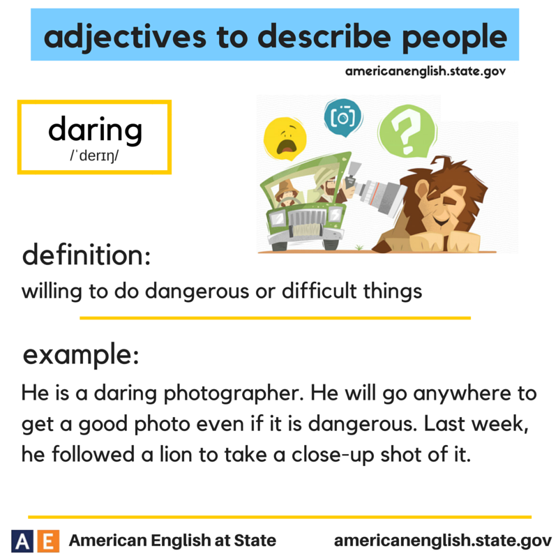 Life adjective. Adjectives to describe people. Adjectives that describe people. Describe people пример. Dare в английском языке.