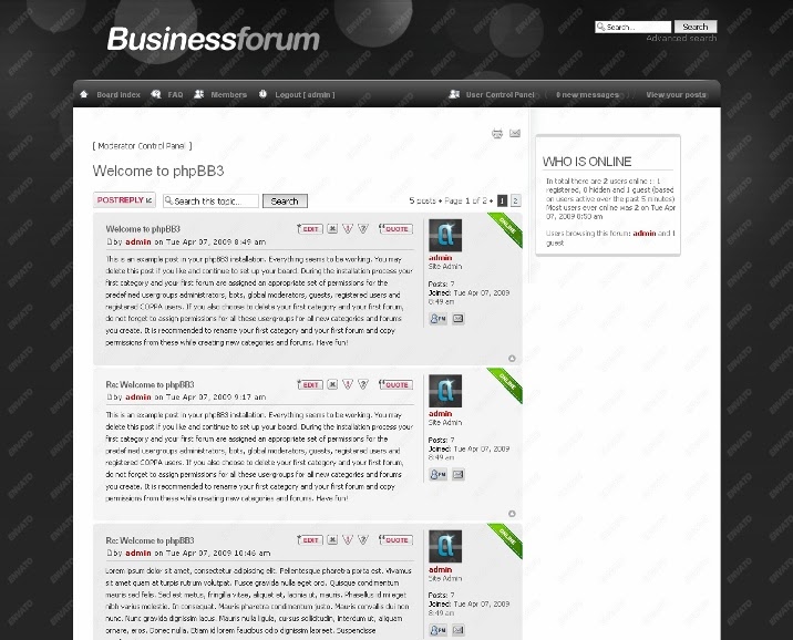 Business Forum phpbb Skin