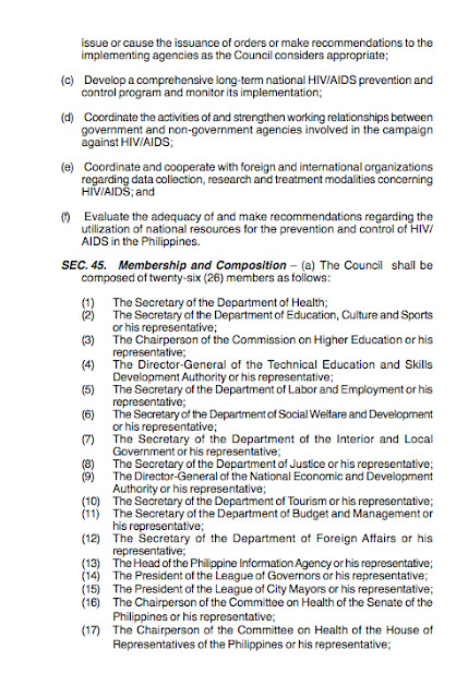 RA 8504: Philippine AIDS Prevention and Control Act of 1998 ~ Living ...