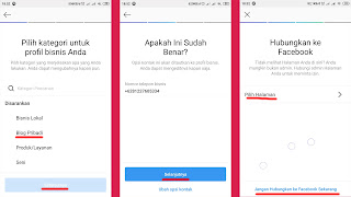 setting jenis bisnis yang anda kelola dan masukan nomor telepon yang bisa dihubungi