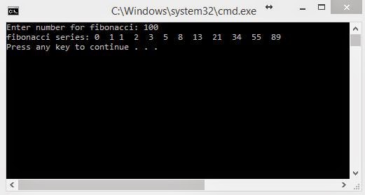 Fibonacci series using Function & Pointer in C ~ Varsity Archive