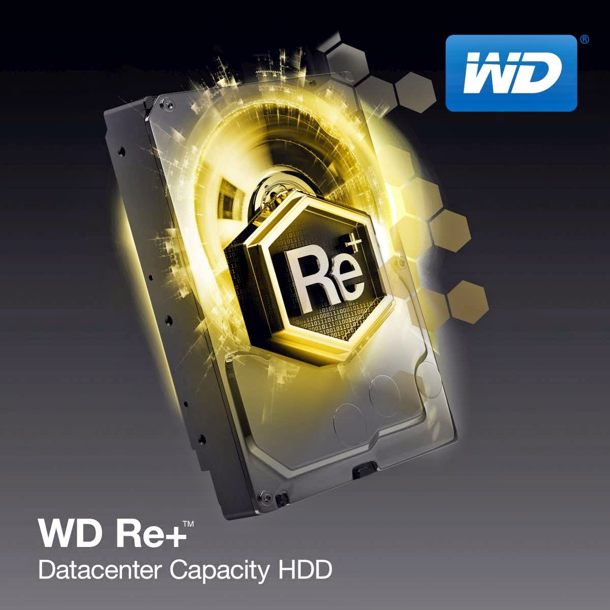 New WD Re+ Hard Drive Offers 6 TB While Consuming Only 6 Watts and is Key Component of Company’s Expanding Capacity Storage Portfolio WD Re+ Hard Drive