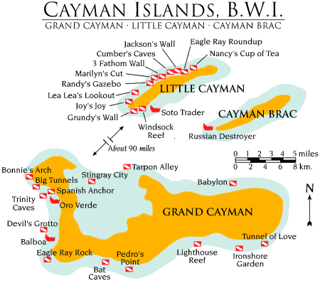 Îles Caïmans Cartes géographiques des Iles Caïmans (RoyaumeUni