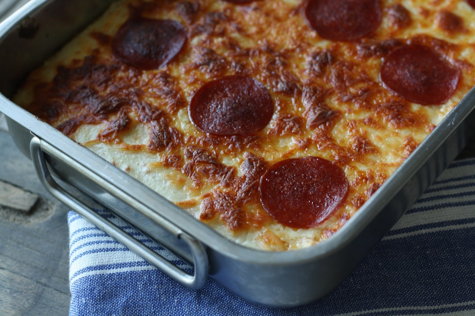 MissMuffin Pizza Peperoni Cauliflower Casserole