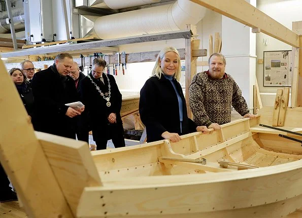 Crown Princess Mette Marit of Norway visited Fredrikstad in connection with construction of Cathedral of Hope