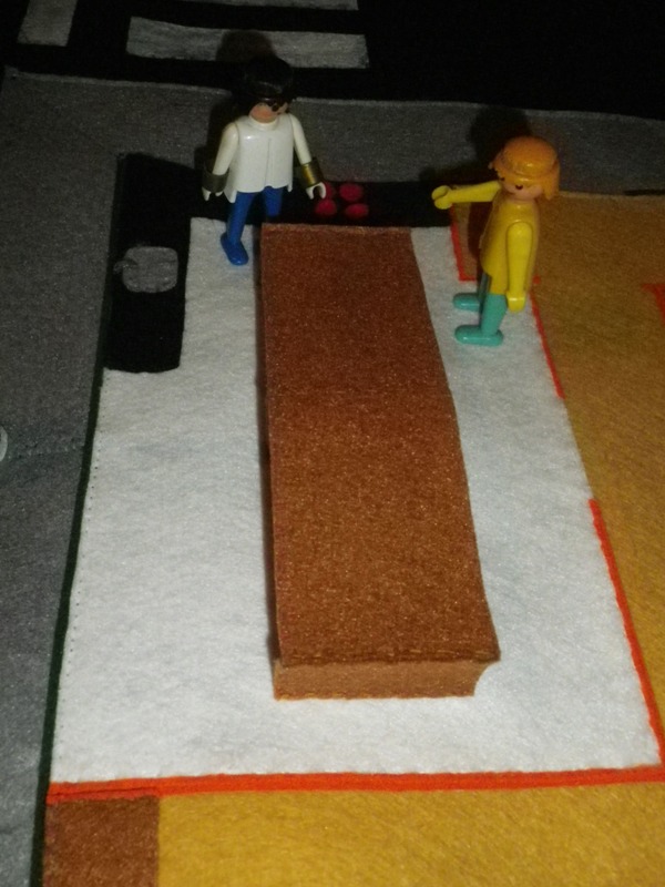 Mis cositas de manualidades: El tapiz ciudad!!