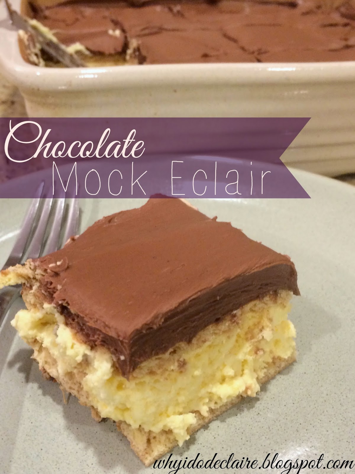 Mock Chocolate Eclair