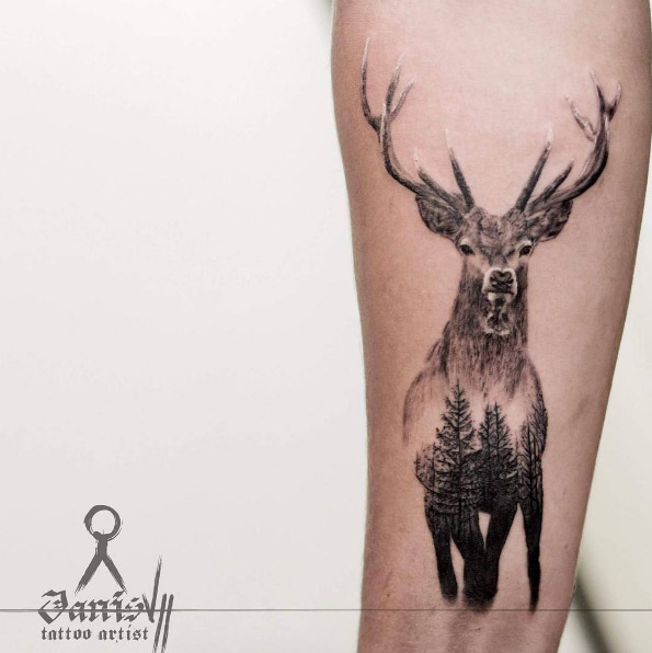 45 Excellent Stag Tattoo Designs and Ideas Phyle Style