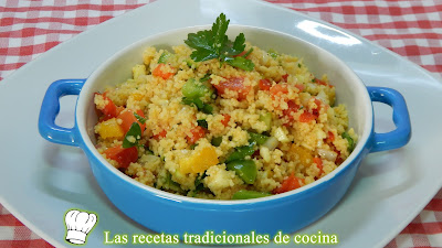 Receta de tabulé o ensalada de cuscús