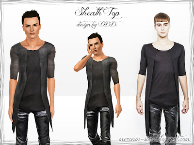 My Sims 3 Blog: Shadow Is My Second Skin Set for Males by Meronin