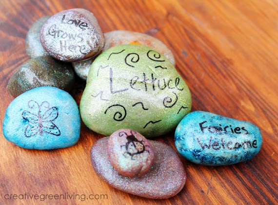 Kid Craft} How to Make Fairy Rocks for Your Garden