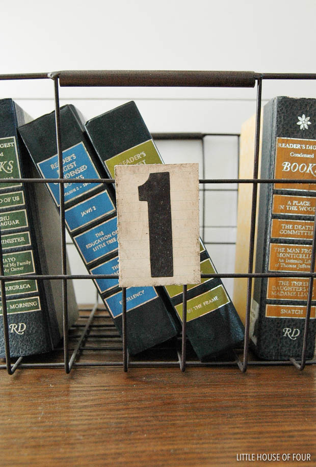 Create vintage inspired number tags with inexpensive balsa wood.  