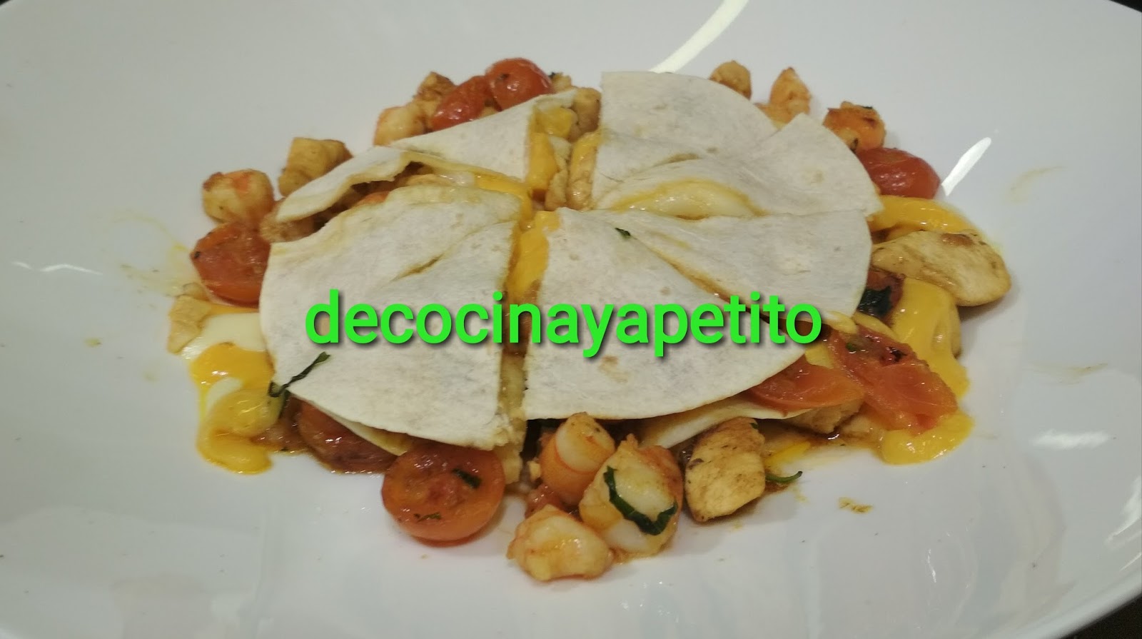 Cocinando con Vicky, recetas de cocina QUESADILLAS de pollo y quesos