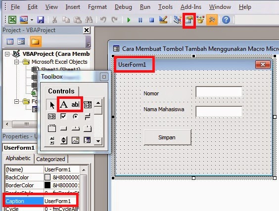 Cara Membuat Tombol Tambah Di Excel