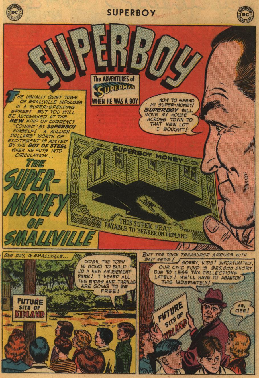 Read online Superboy (1949) comic -  Issue #51 - 17