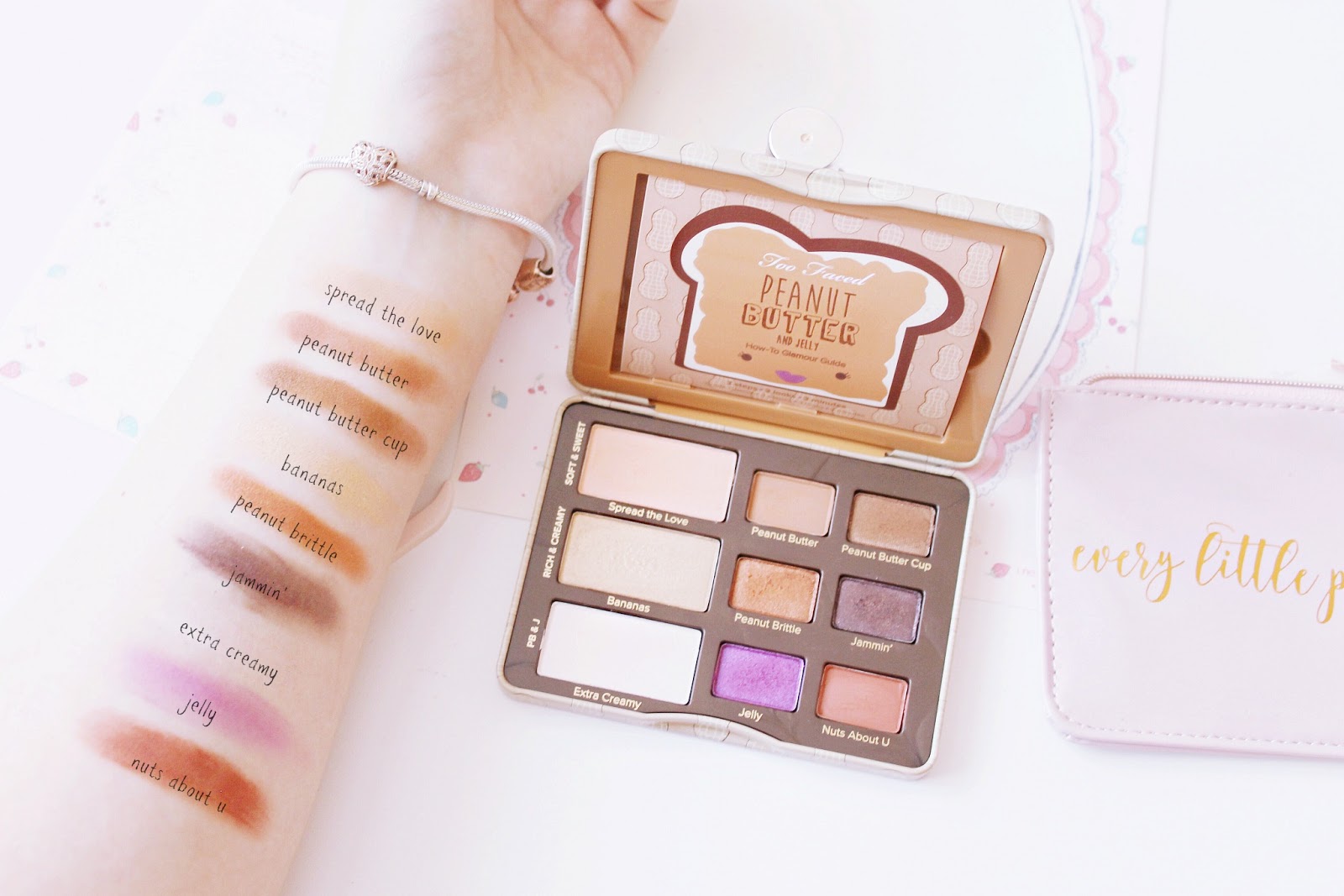 Too Faced Peanut Butter and Jelly palette review