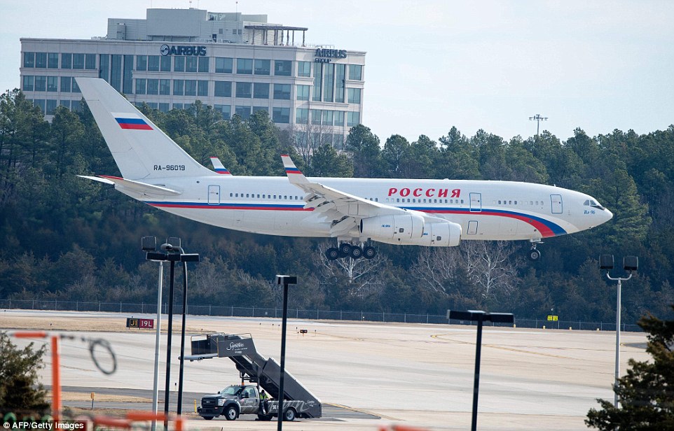 Russian government planes. Russian Diplomats expelled. Arrive in Moscow. Russia arrived