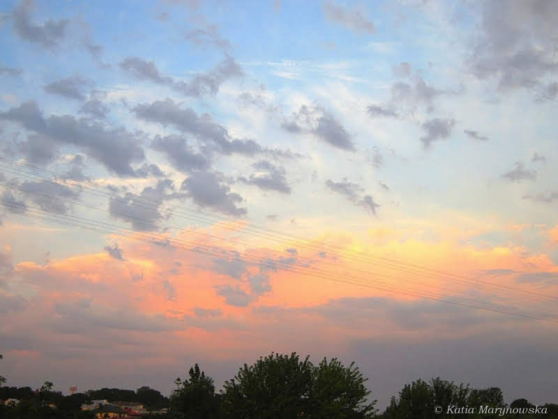 The Morning Sky Morning in the Town