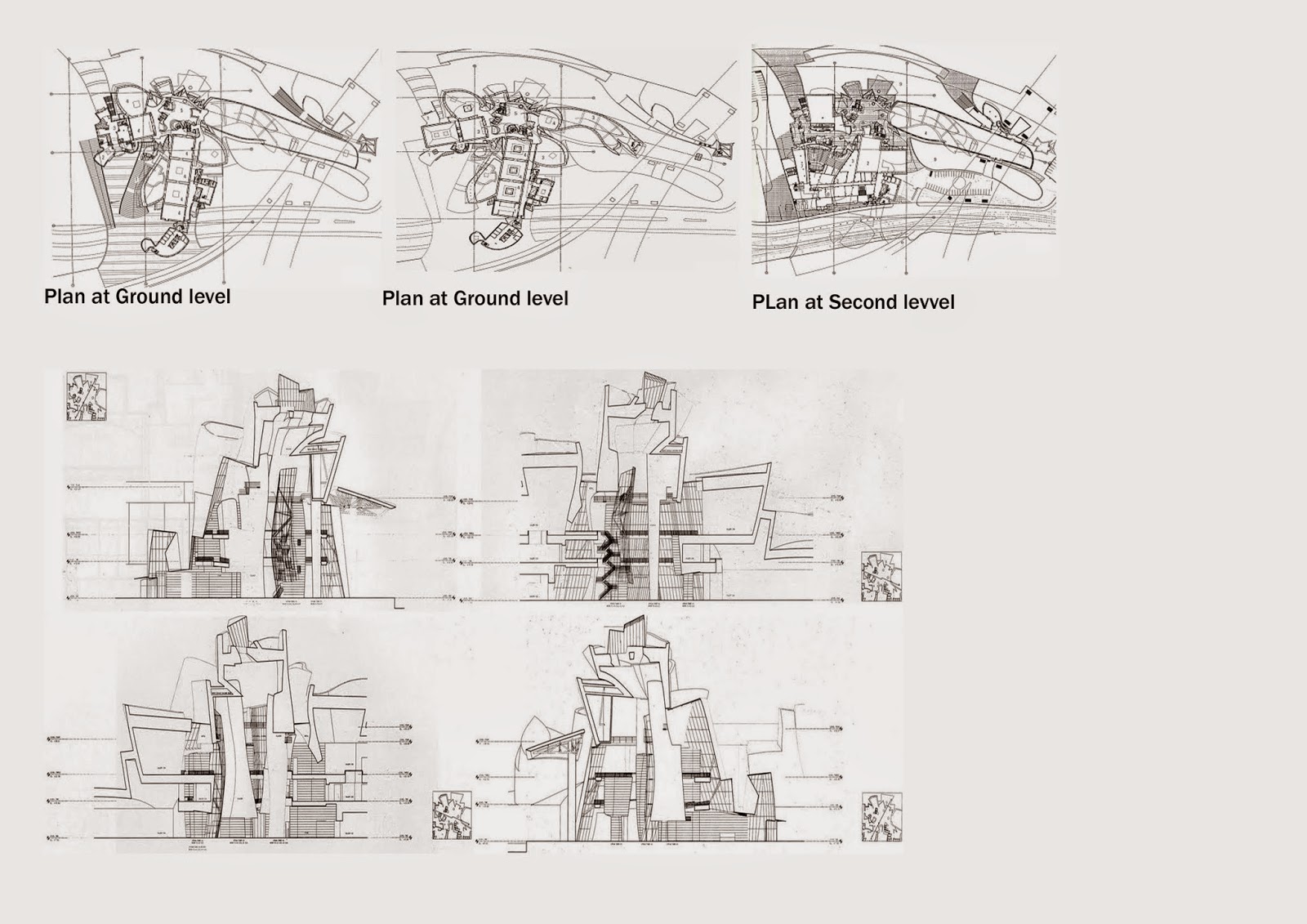 Guggenheim museum bilbao plan picture