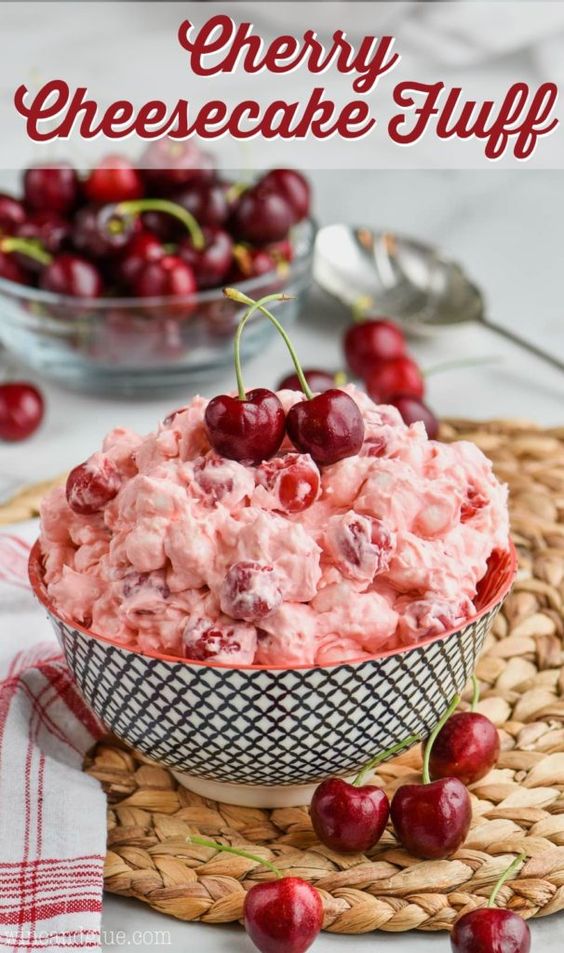 Cherry Cheesecake Fluff Vegan Recipes Beginner