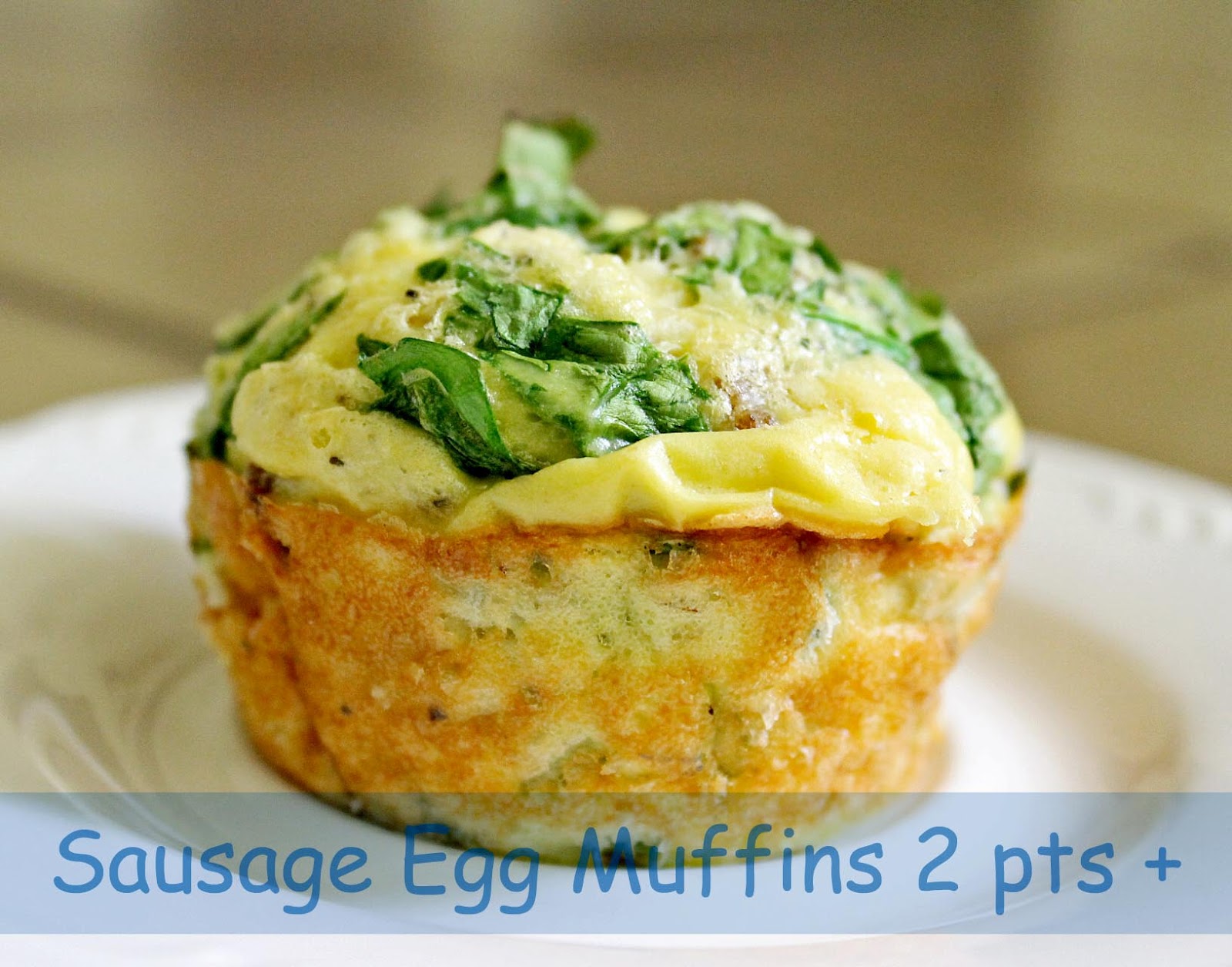 Imitation by Design Egg and Sausage Breakfast Muffins 2 Pts+