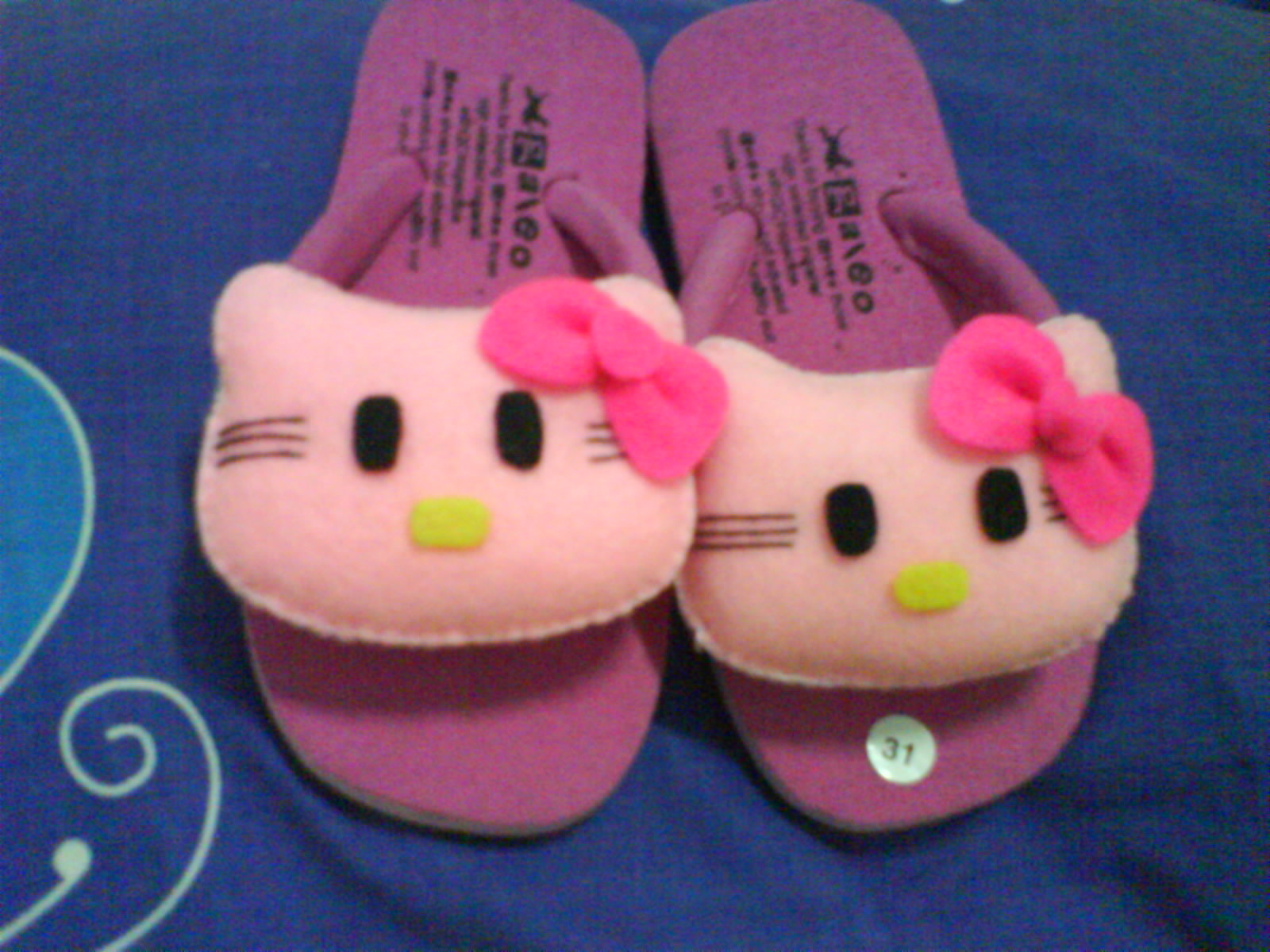 sandal anak Kreasi dari kain flanel