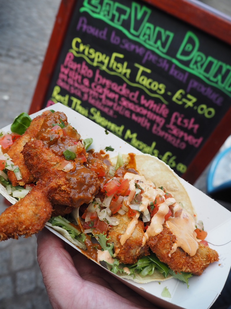 Eat Van Drink fish tacos at Aberdeen Inspired Nights Market on the Green