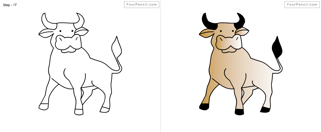 How to draw Buffalo