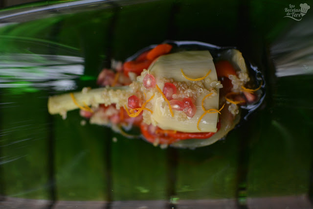 
ensalada De Conservas De Alcachofas Y Vegetales Asados.
