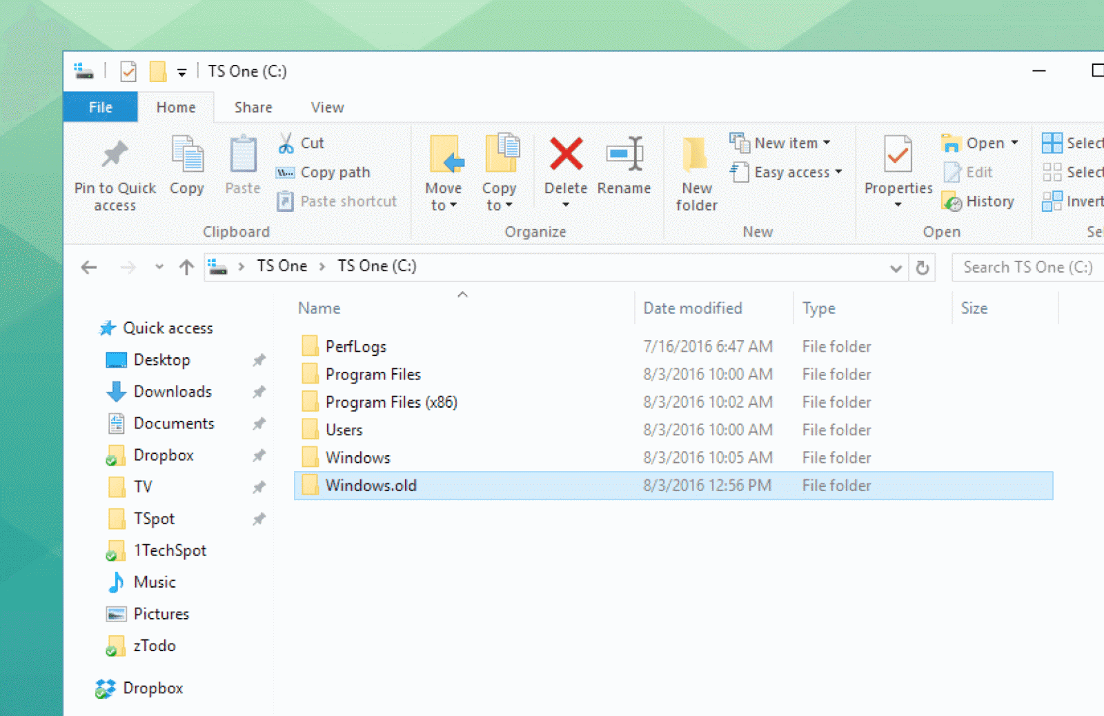 Delete the Windows.old Folder and Save Space (Again) To