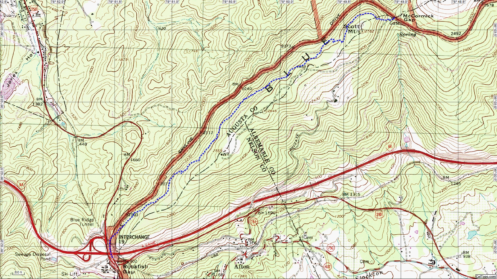 American Travel Journal Rockfish Gap to McCormick Gap Appalachian