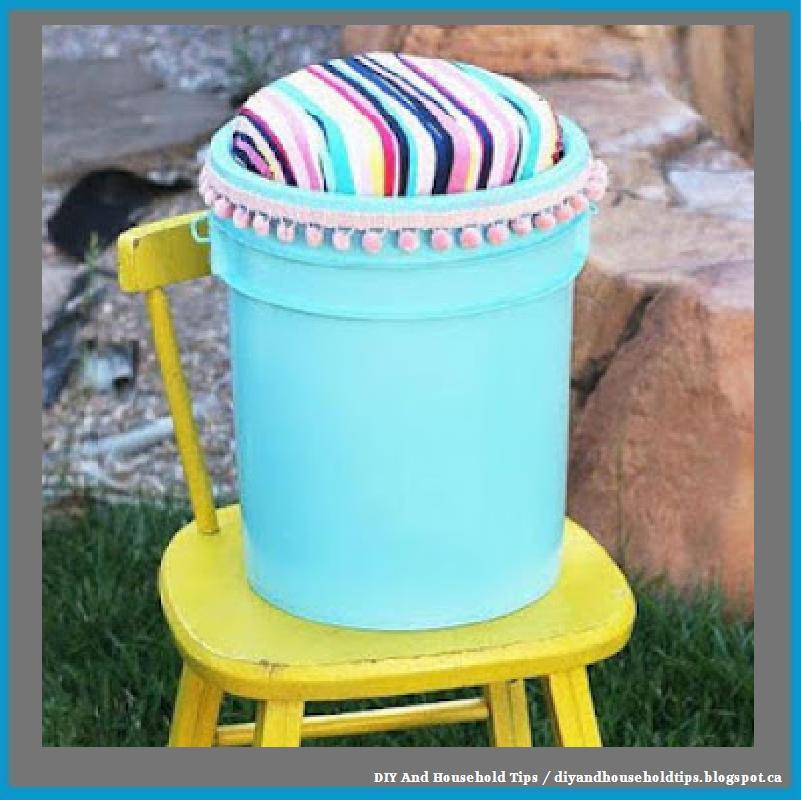 DIY And Household Tips Turn A 5 Gallon Bucket Into This Cute Stool