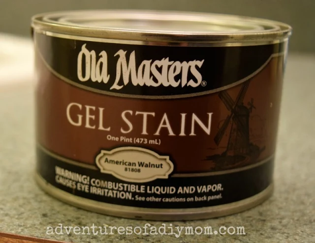 use gel stain as a glaze