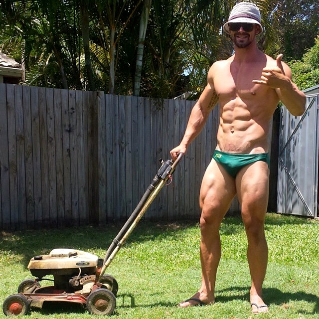 Mowing the Lawn.