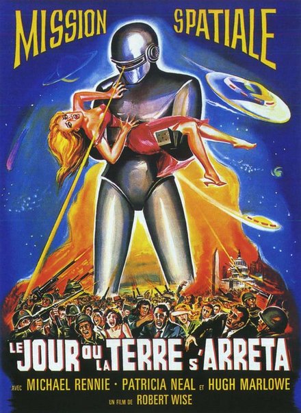 printables, classic posters, free download, graphic design, movies, retro prints, theater, vintage, vintage posters, Mission Spatiale, Mission to Mars - Vintage French Sci Fi Poster