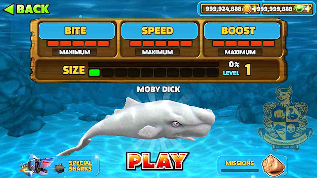cheat hungry shark evolution koin unlimited
