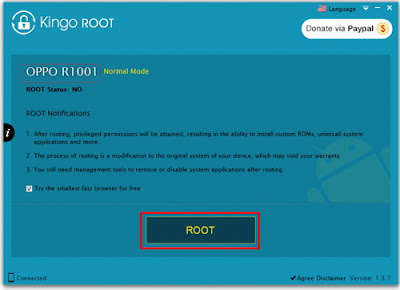 Cara Root Oppo Joy R1001 Dengan Kingo ROOT