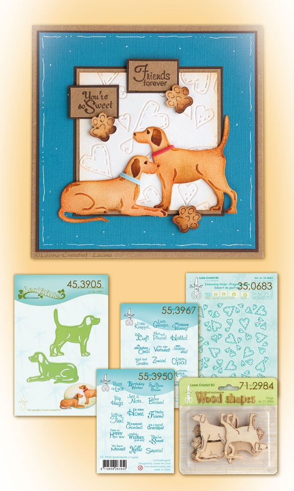 creatief met leane Embossing folder net even anders