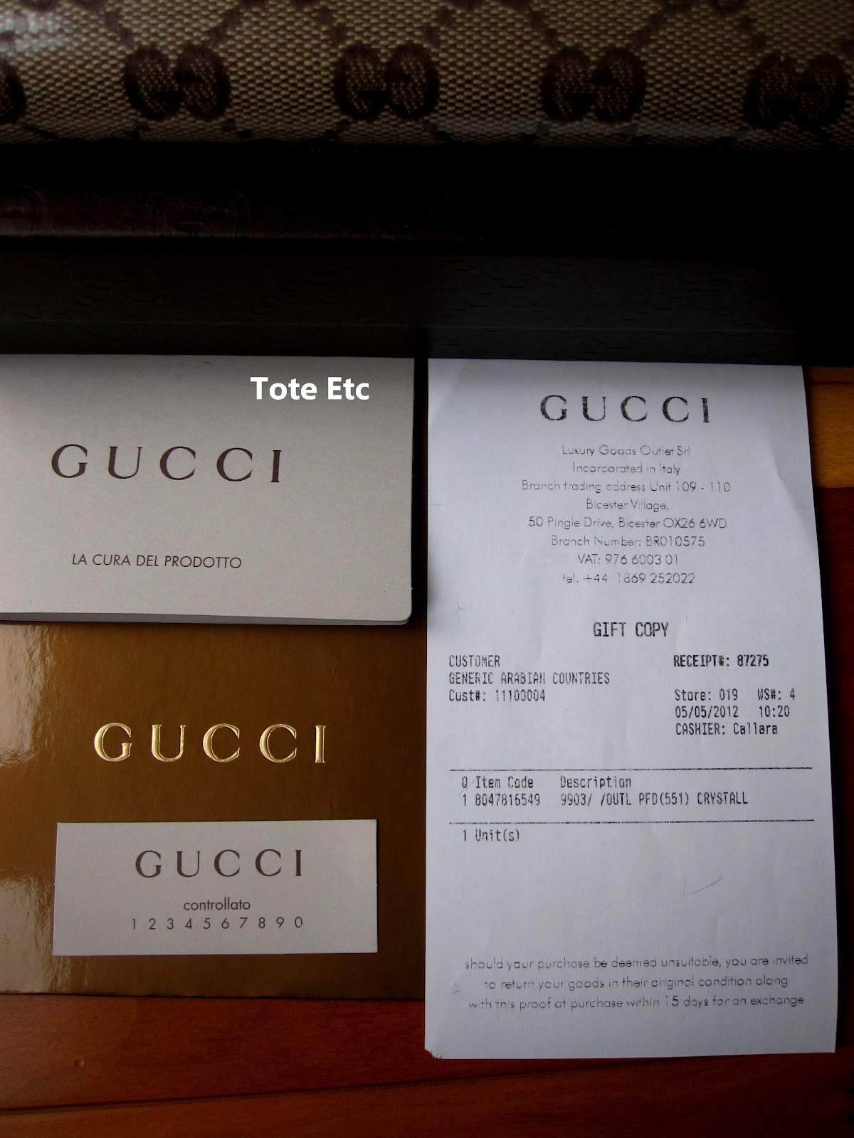 Tote Etc GUCCI CRYSTALL PURSE (BROWN)