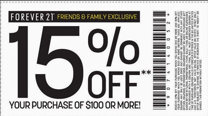 Coupons for Forever 21 2014