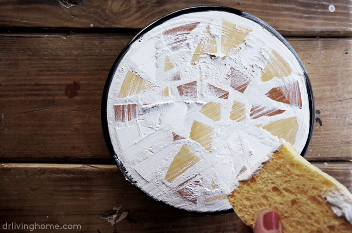 Diy mosaico con azulejos reciclados